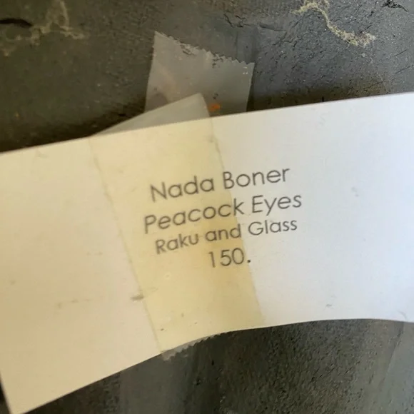 Nada Boner Original Sculpture wall art. ‘Peacock Eyes’ 14x15 - Picture 2 of 6